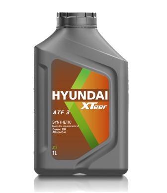 1011011- HYUNDAI XTeer ATF 3 , Трансмиссионное масло для АКПП синтетика- 1л