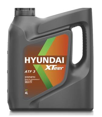 1041009 - HYUNDAI XTeer ATF 3 , Трансмиссионное масло для АКПП синтетика- 4л